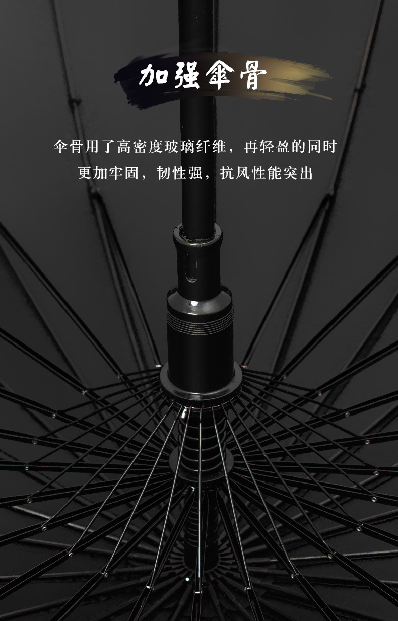 武士长柄雨伞男士帅气大号超大创意刀伞结实抗风长柄伞详情6