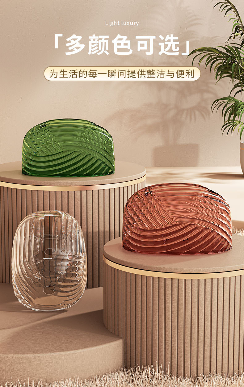 新款北欧现代树叶纹一只花玻璃花瓶干鲜花装饰彩色花器办公室摆件01470-2404详情11