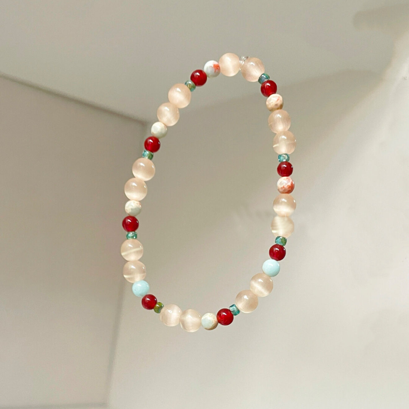 Linmu Shoushan Stone retro Niche bracelet design, Chinese-style beaded high-end and versatile Chinese bracelet, exquisite and fresh pic 2