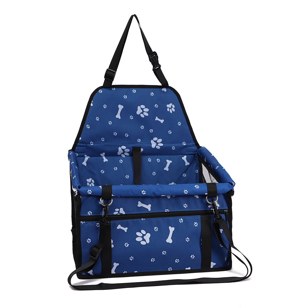 Rongka Pet Cross-border Car Pet Bag, Cute Printed Portable Pet Bag, Oxford Cloth Car Pad Pet Hanging Bag, Pet Travel Bag pic 36