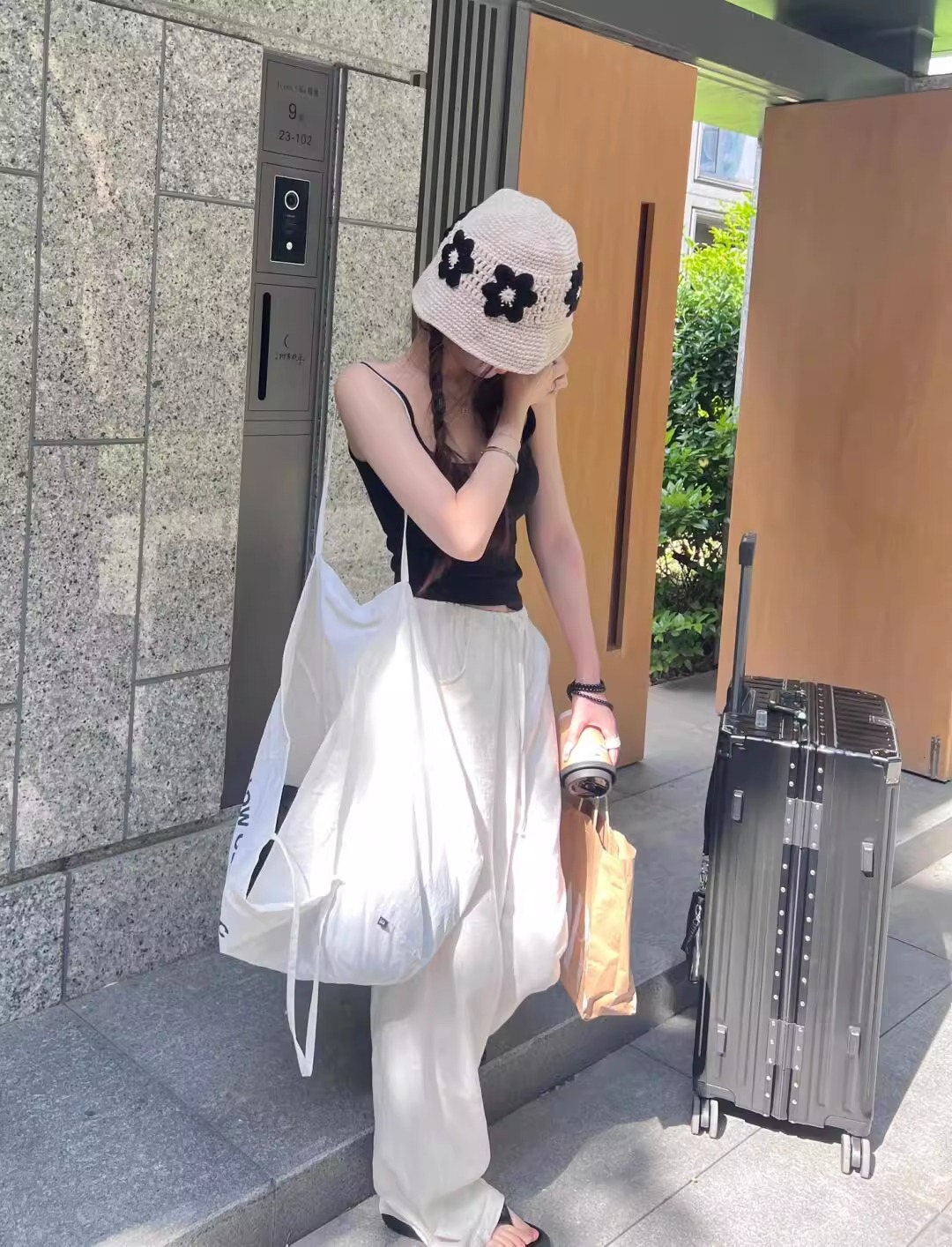 亚麻阔腿裤女夏薄款高腰垂感宽松显瘦拖地休闲裤窄版冰丝直筒长裤详情19