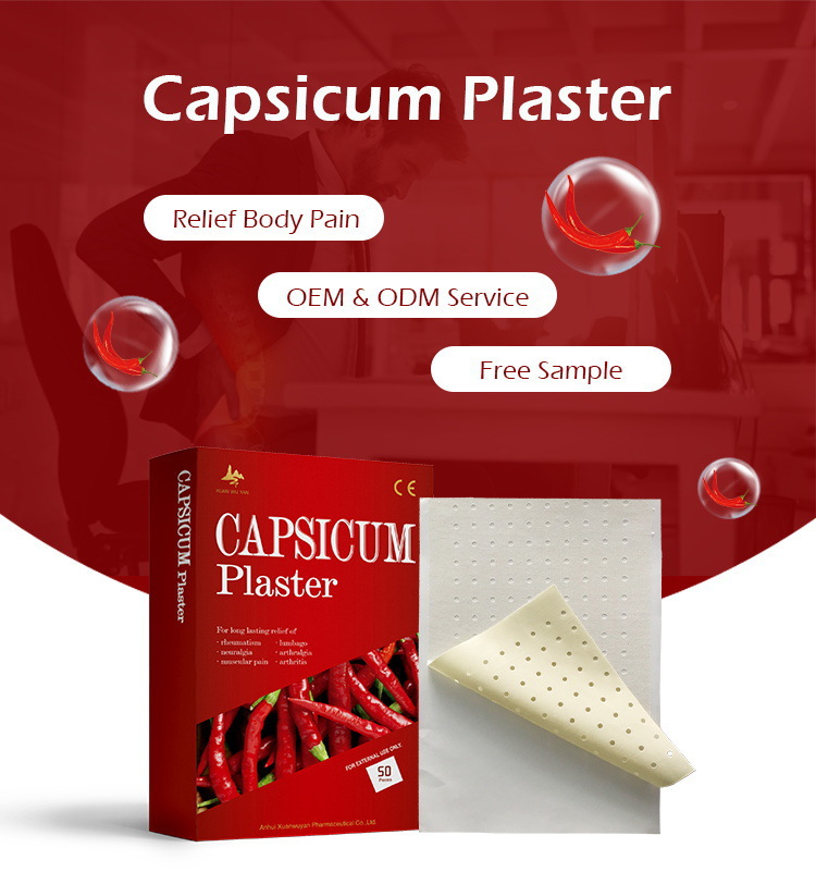 Cross-border exclusive chili paste patches, muscle relief care patches, external care patches, self-heating shoulder and neck external patches, plasters pic 6