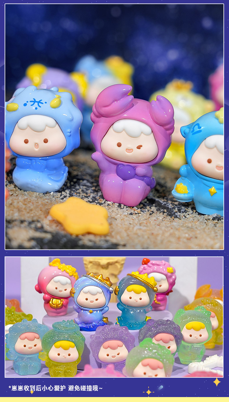 超可爱迷你摆件十二星座盲盒潮玩学生礼物创意摆件装饰工厂直销详情7