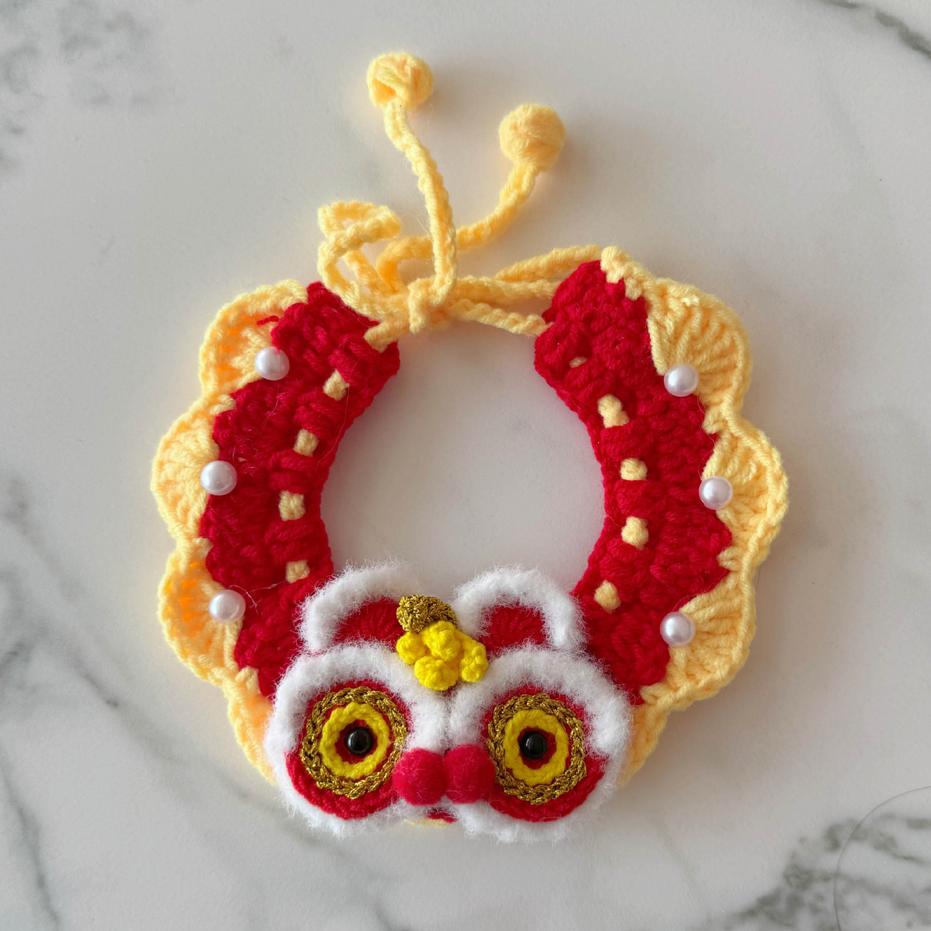 手工编织饰品围巾发带挂饰树脂奶油胶配件米珠奶油胶配饰多款混搭详情18