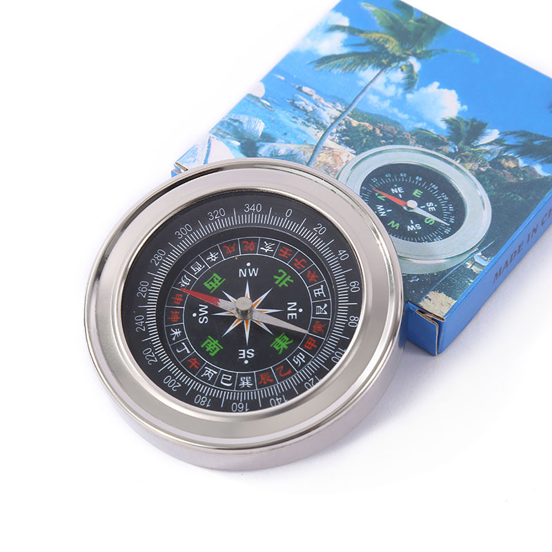 Cross-border stainless steel compass, outdoor equipment, adventure, mountain climbing and camping compass, retro classic luminous compass pic 5