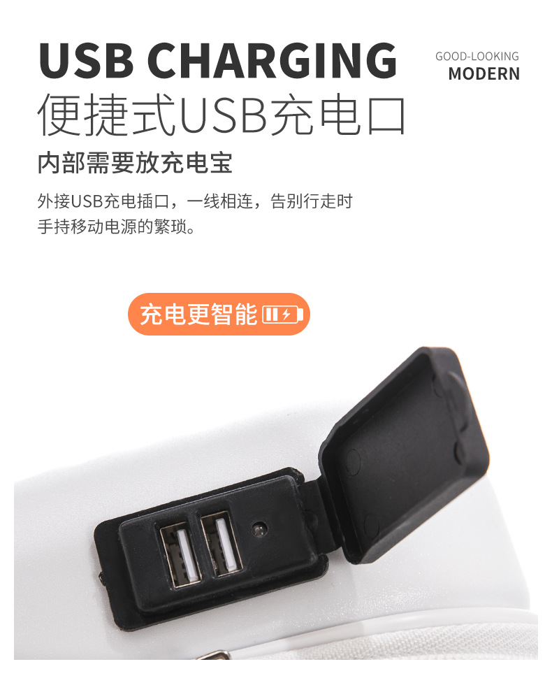 20寸女士拉杆登机箱 24寸男士大容量旅行箱 前置开口设计密码箱 多功能行李箱 满足出行需求详情6