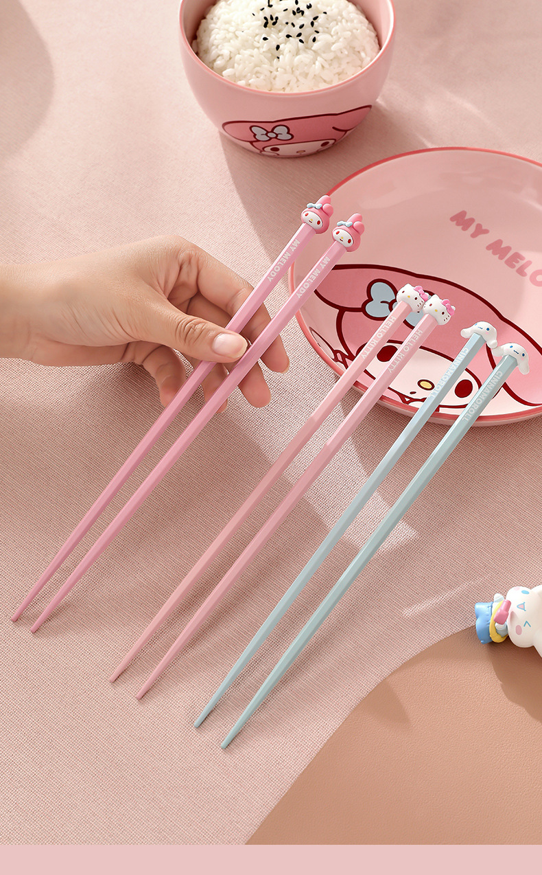 2024年三丽鸥筷子家用高颜值高档轻奢单人装一人一双日常可爱专用防霉详情16