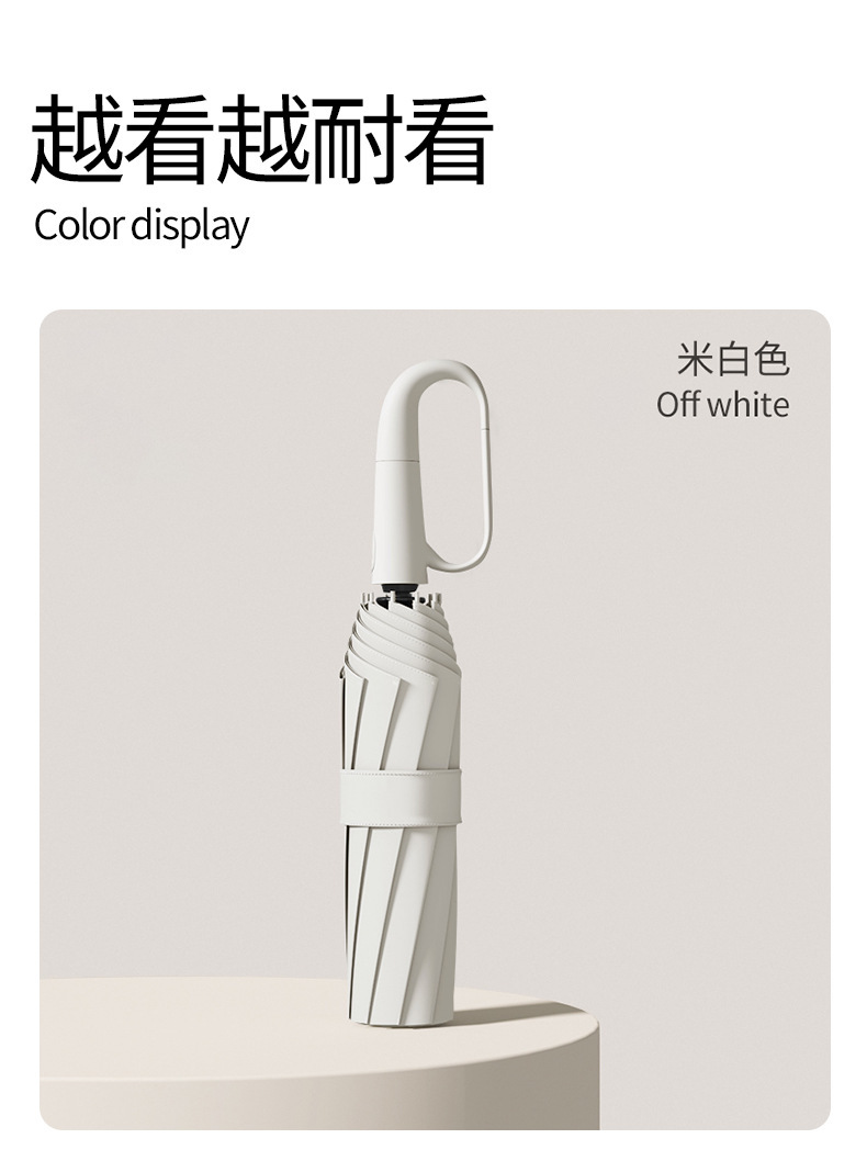 全自动60骨环扣雨伞批发定制晴雨两用遮阳伞防晒折叠伞商务太阳伞详情16