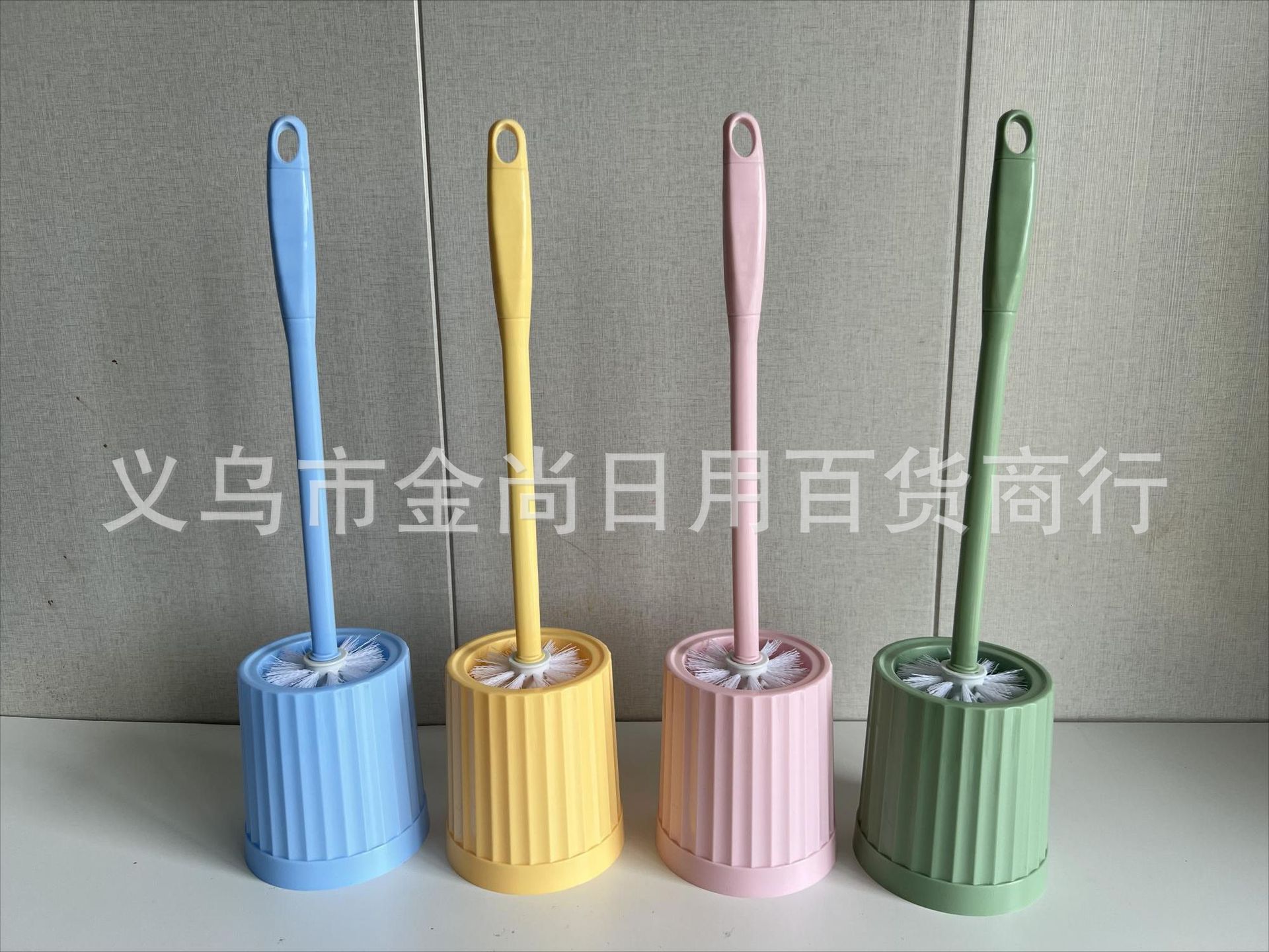 High-quality appearance level, colorful household toilet brush set with base, long-handled round head toilet cleaning set for bathroom seats pic 9