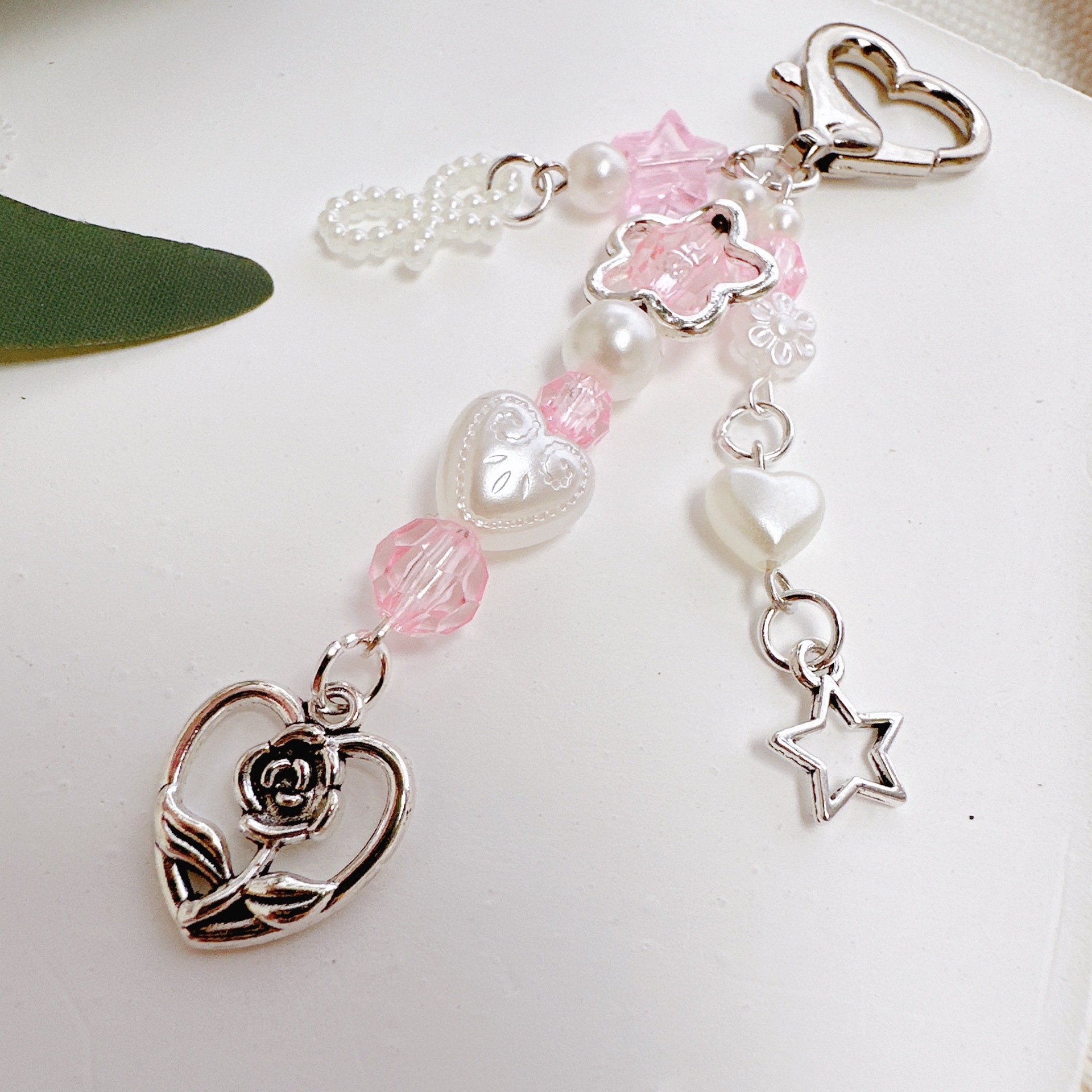 日韩系ins风甜酷辣妹手机壳挂扣百搭卡册挂链小众个性钥匙防丢扣详情6