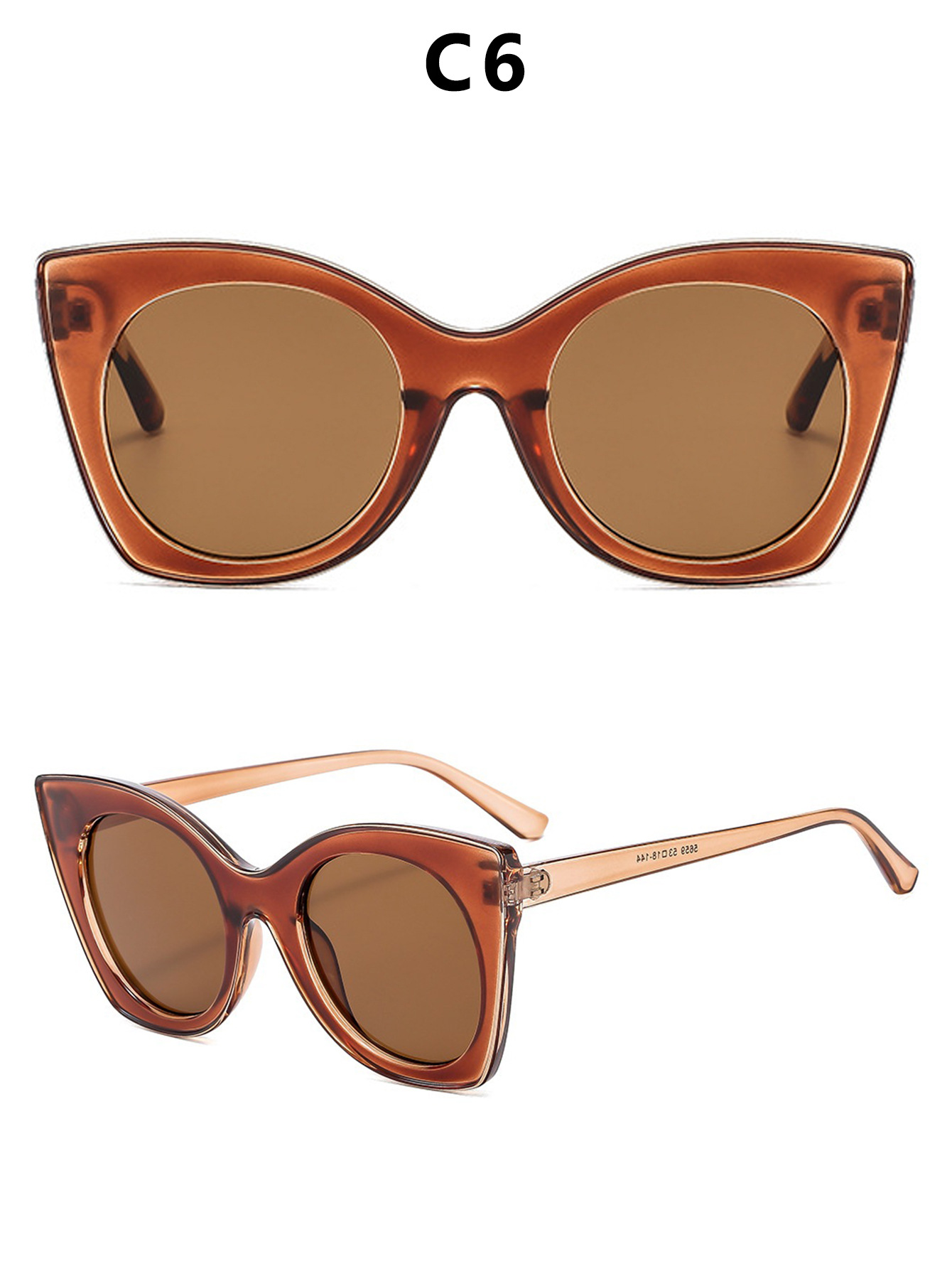 Fashionable and personalized color-blocking sun protection sunglasses, cross-border European and American trend anti-blue light flat sunglasses frame pic 17