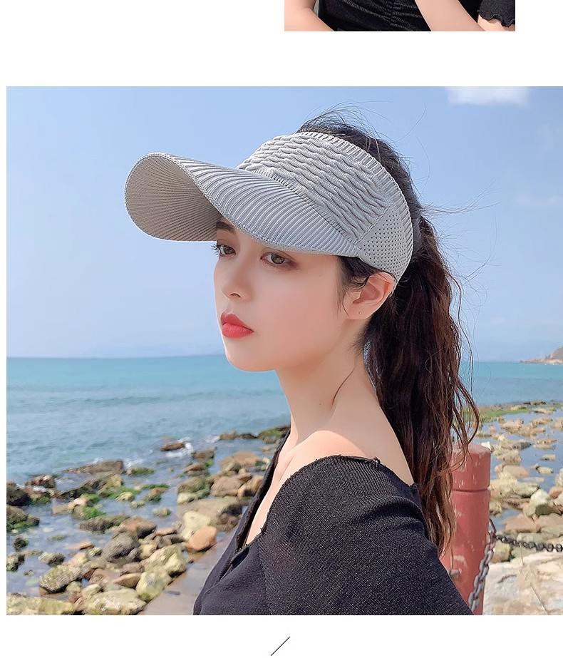 Summer sun hat for women, 2025 new style running sun protection cap, wide-brimmed sports cap, spring and autumn open-top sun hat pic 13