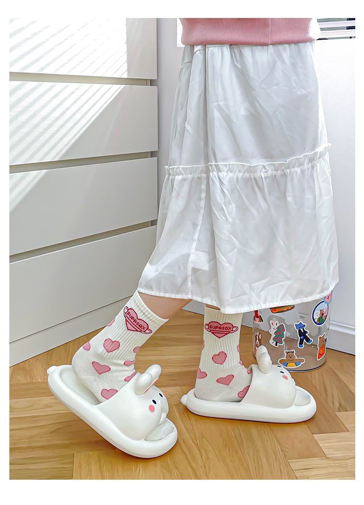 踩屎感拖鞋女夏季室内居家情侣浴室洗澡防滑可爱兔子凉拖鞋女外穿详情6