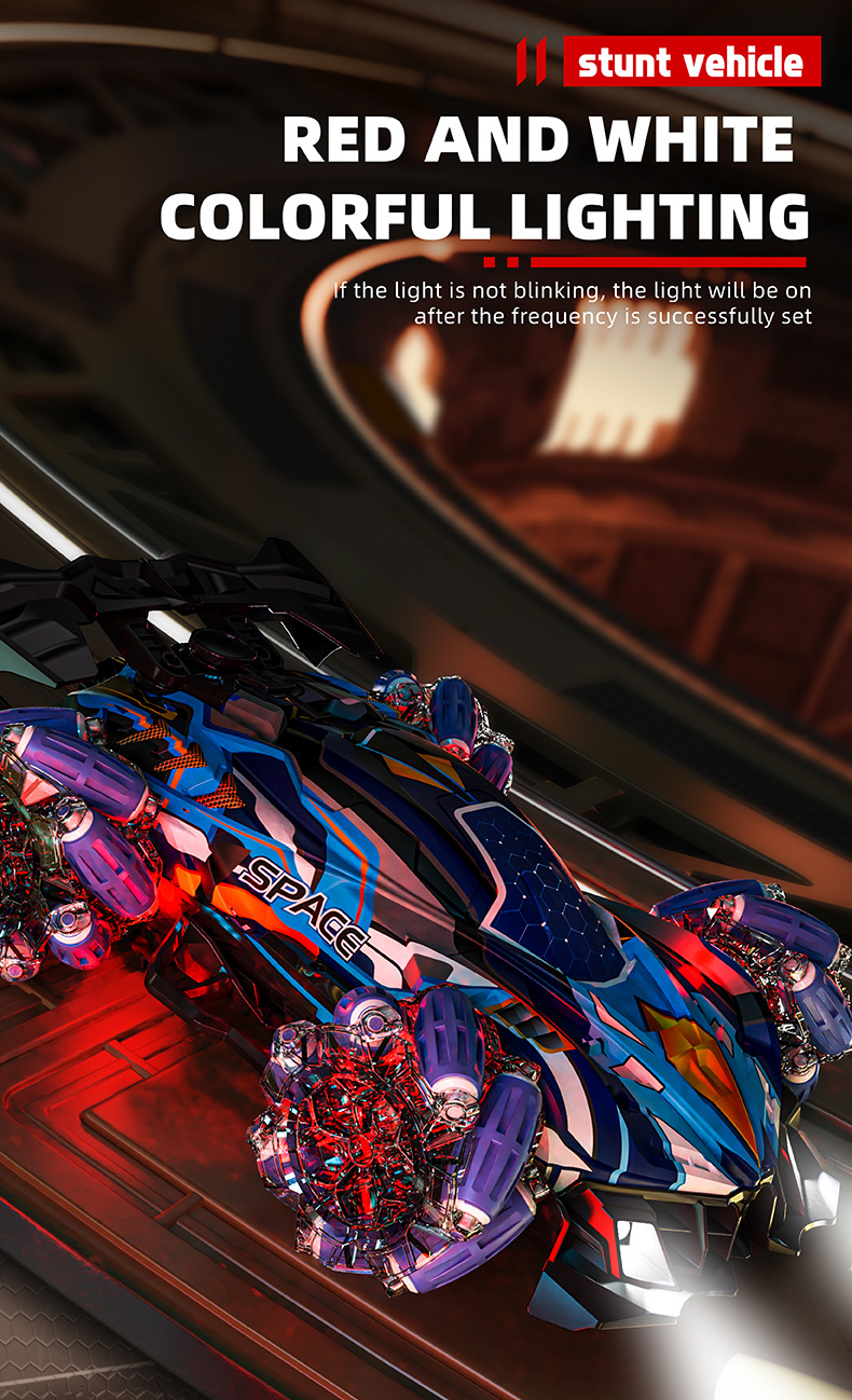 跨境手势感应遥控车喷雾漂移车四驱越野攀爬车灯光特技车儿童玩具详情7