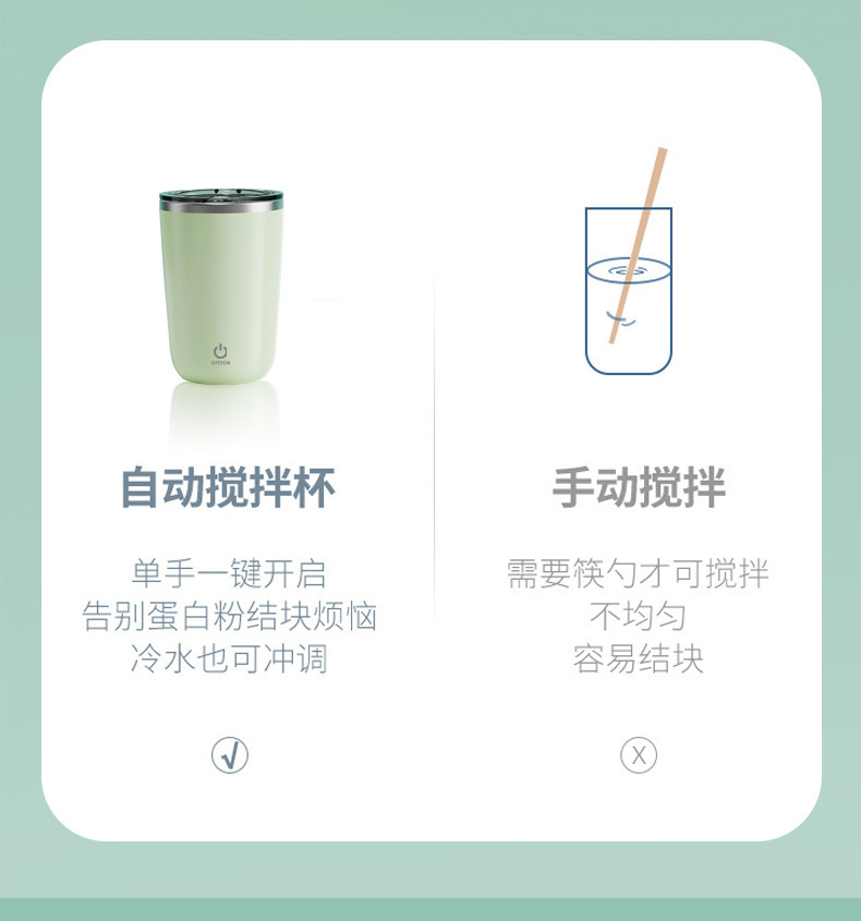 New fully automatic coffee stirring cup in stock for wholesale. Lazy person magnetic charging electric stainless steel water cup pic 12