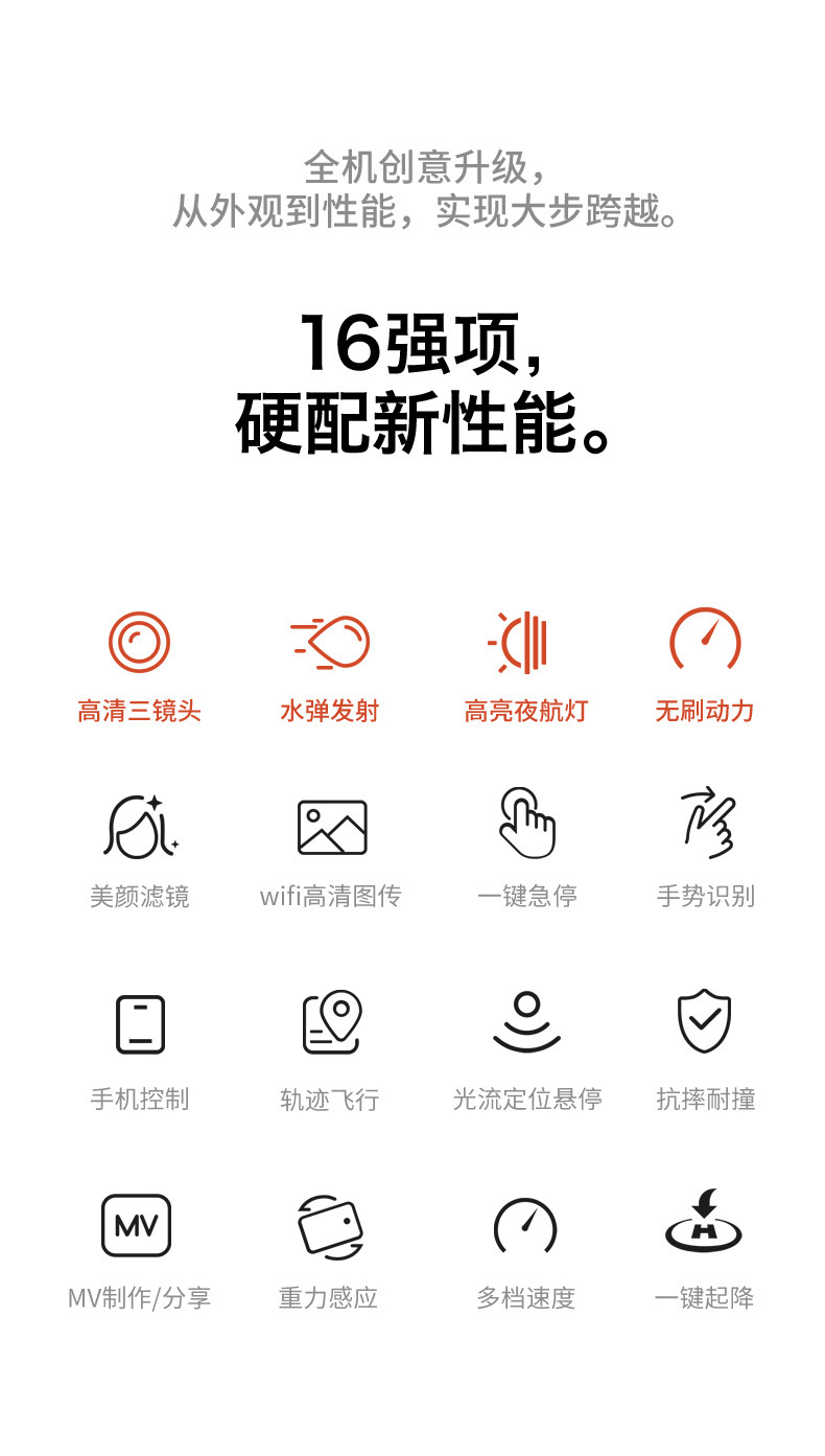 跨境航拍无人机发射水弹遥控飞机光流避障高清电调三摄飞行器详情3