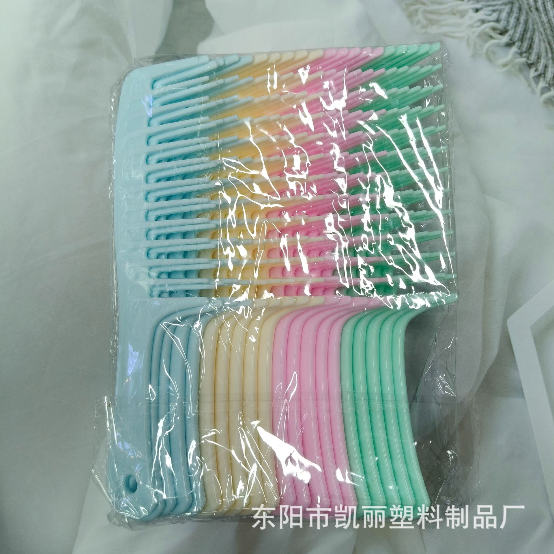 批发非洲中东顺发蓬松造型梳女士专用基础梳子大刀梳宽齿塑料梳子详情9