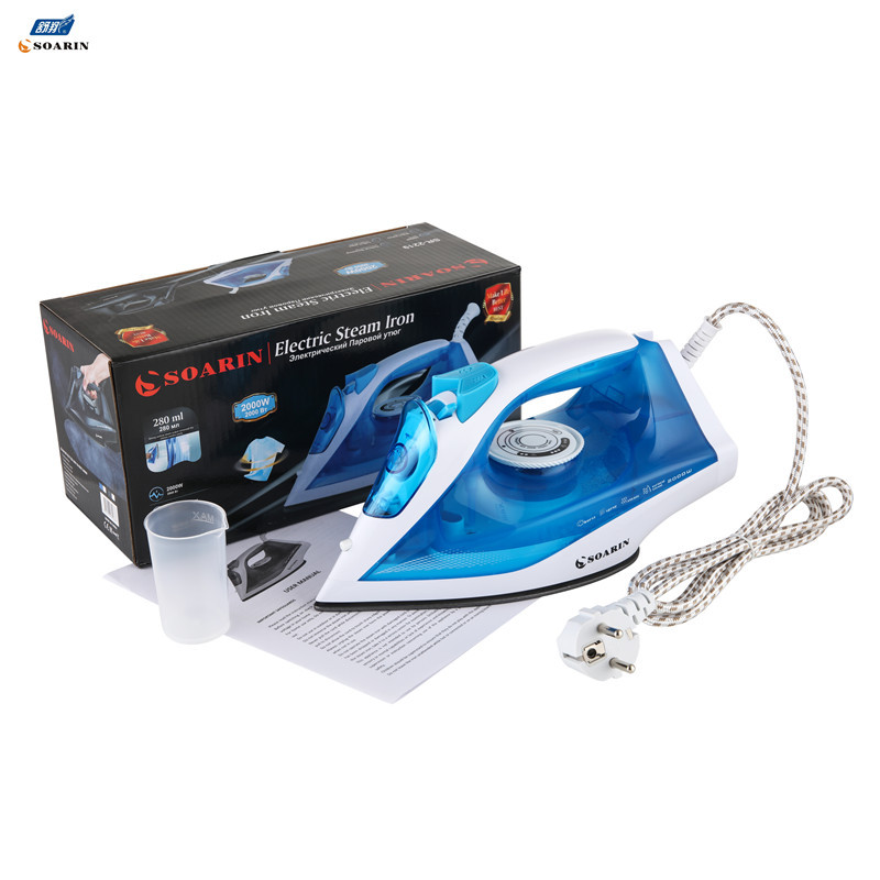 Cross-border supply of steam-type electric irons for foreign trade, household and hotel manufacturers wholesale irons, European standard plugs SOARIN pic 8
