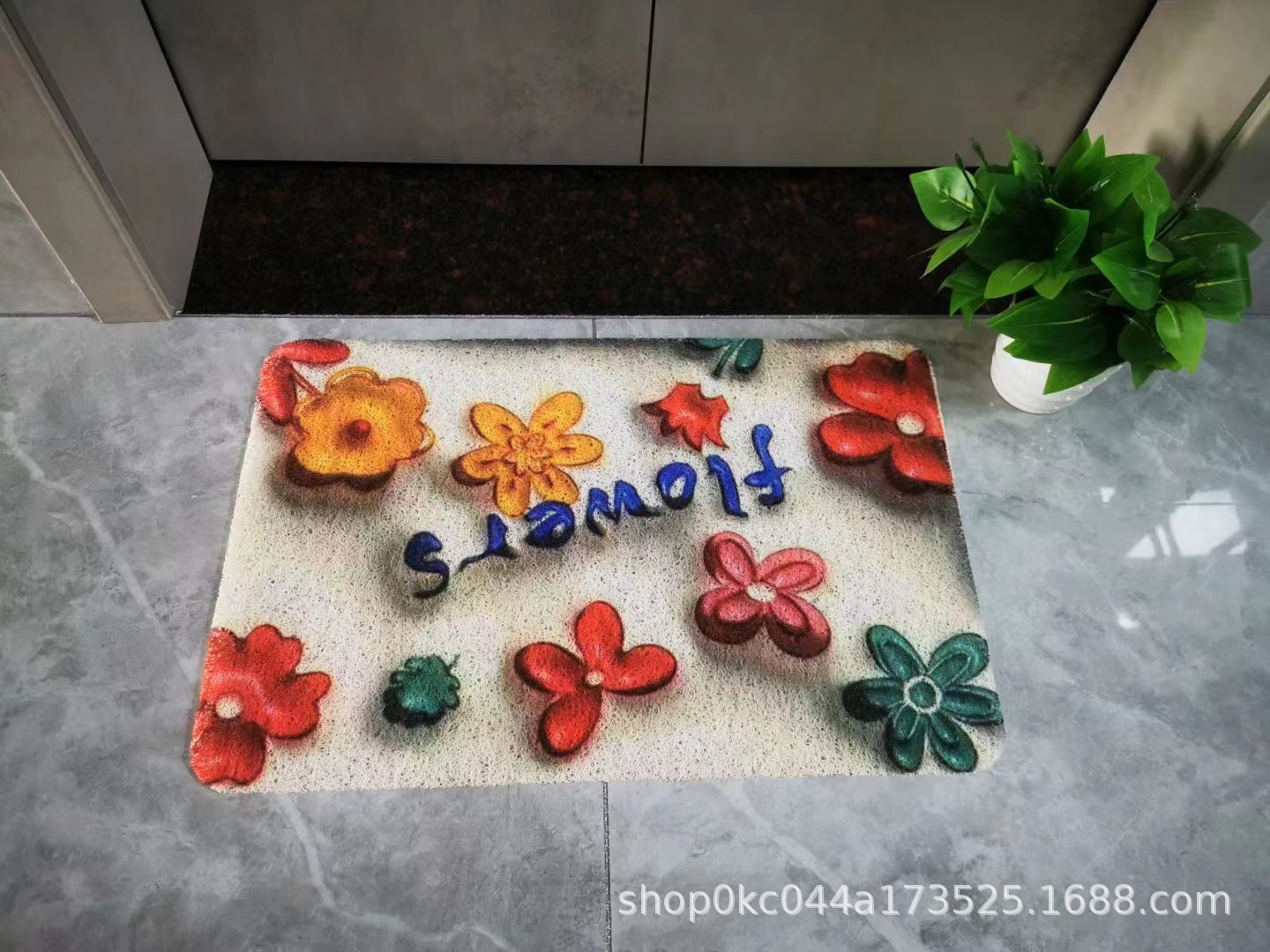 厂家门垫现货卫生间吸水门口脚垫浴室速干防滑地毯详情3