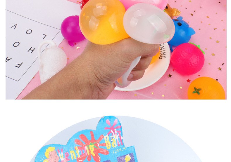 Vent water balls, vent pig heads, relieve stress, play pranks, vent fruits, vent balls, vent toys, creative gifts pic 7