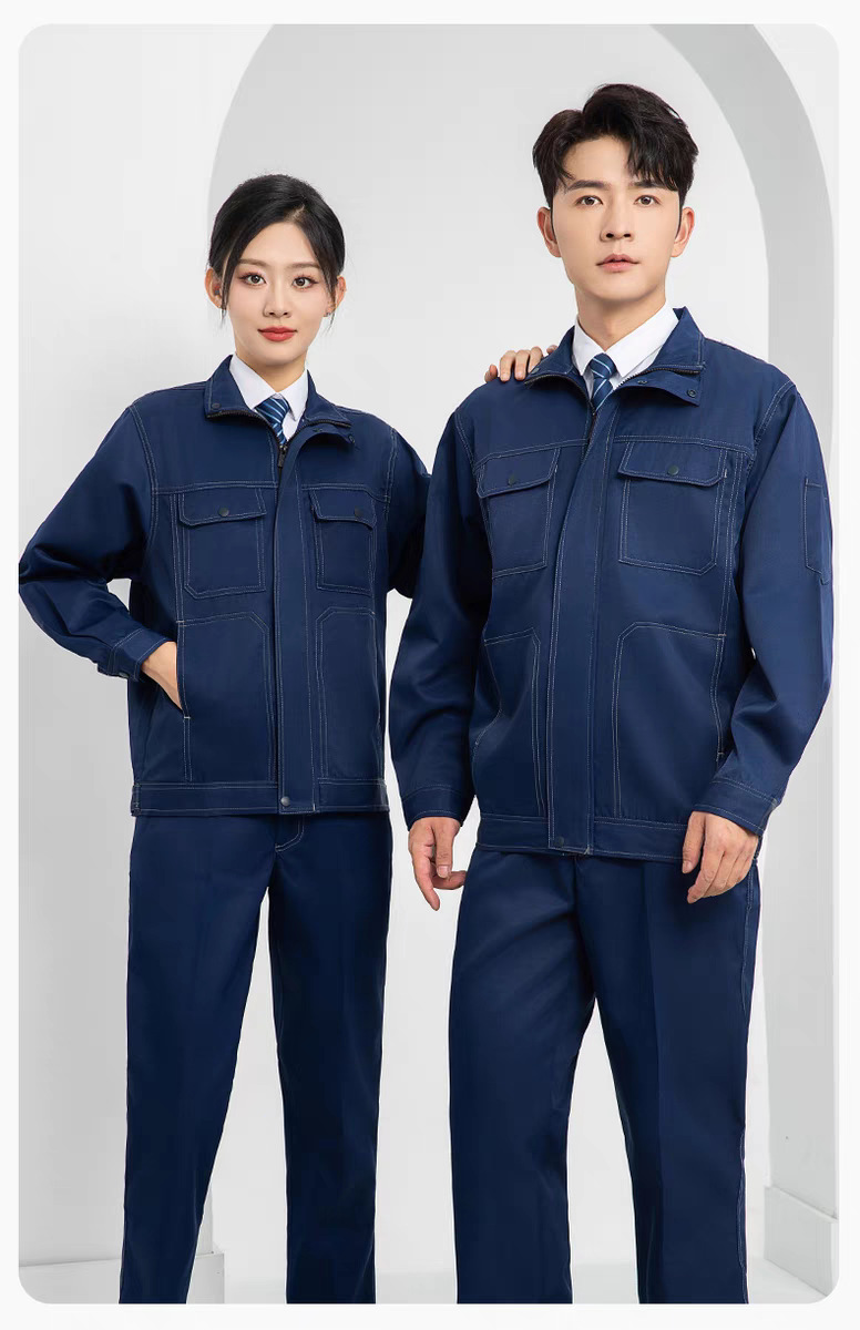 春秋季防水防静电防酸碱工作服套装男女劳保服耐磨耐脏耐腐蚀工装详情5