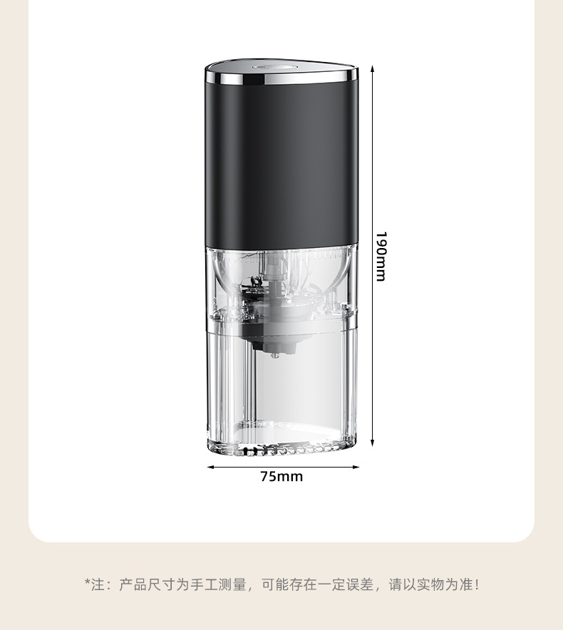 跨境电动咖啡机咖啡豆研磨机磨粉机家用专业定量意式电动磨豆机详情20