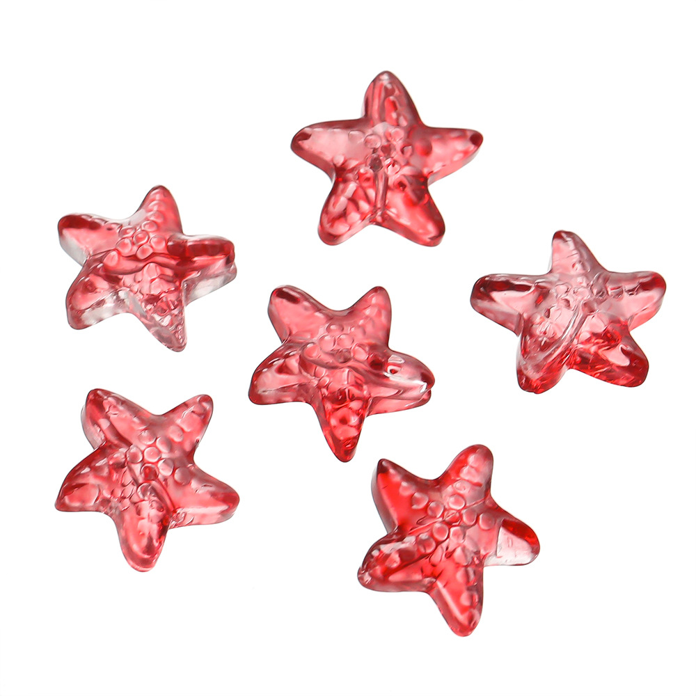 New product: approximately 15mm glass starfish beads, scattered glass bead holes, 1mm handcrafted diy bracelet, necklace and accessory pic 24