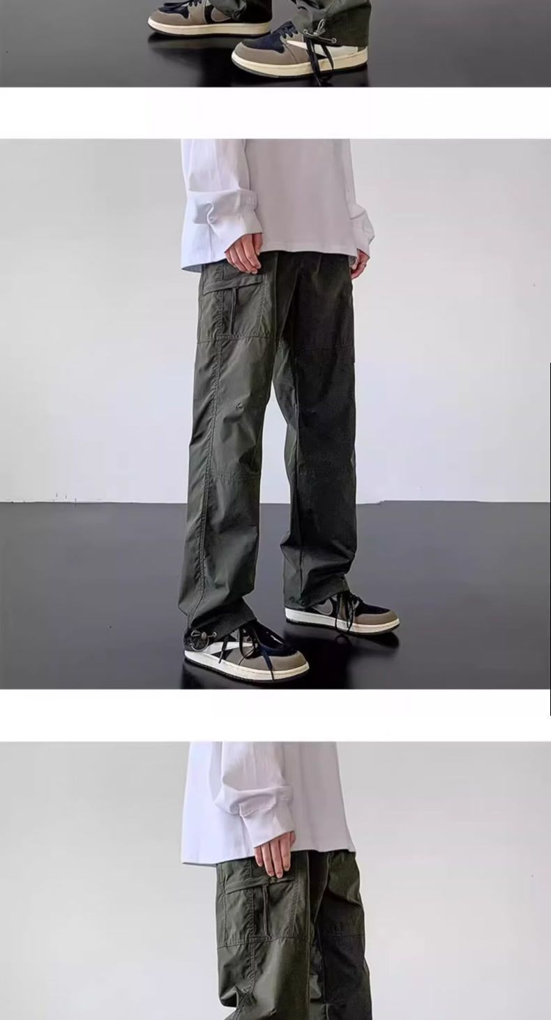 美式机能风冲锋裤男款春秋季速干抽绳束脚裤子户外工装徒步登山裤详情17
