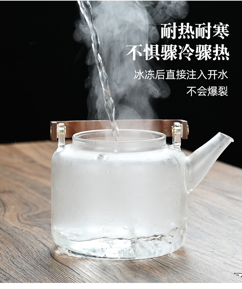 批发高硼硅玻璃提梁壶灰色蒸煮一体煮茶壶大容量花茶泡茶壶防炸裂详情9