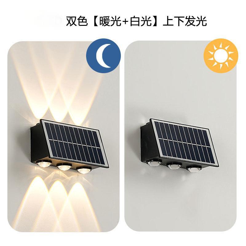 新款太阳能壁灯大门两侧户外墙壁灯庭院围墙防水门牌门头壁挂墙灯详情3
