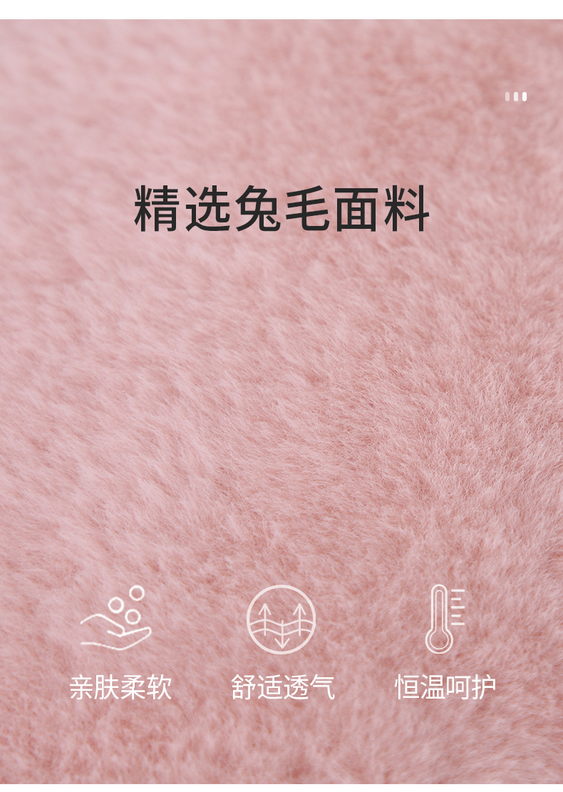 新款仿兔毛流苏抱枕ins靠枕法式奶油风手工缝制坐垫圆形球球靠垫详情3