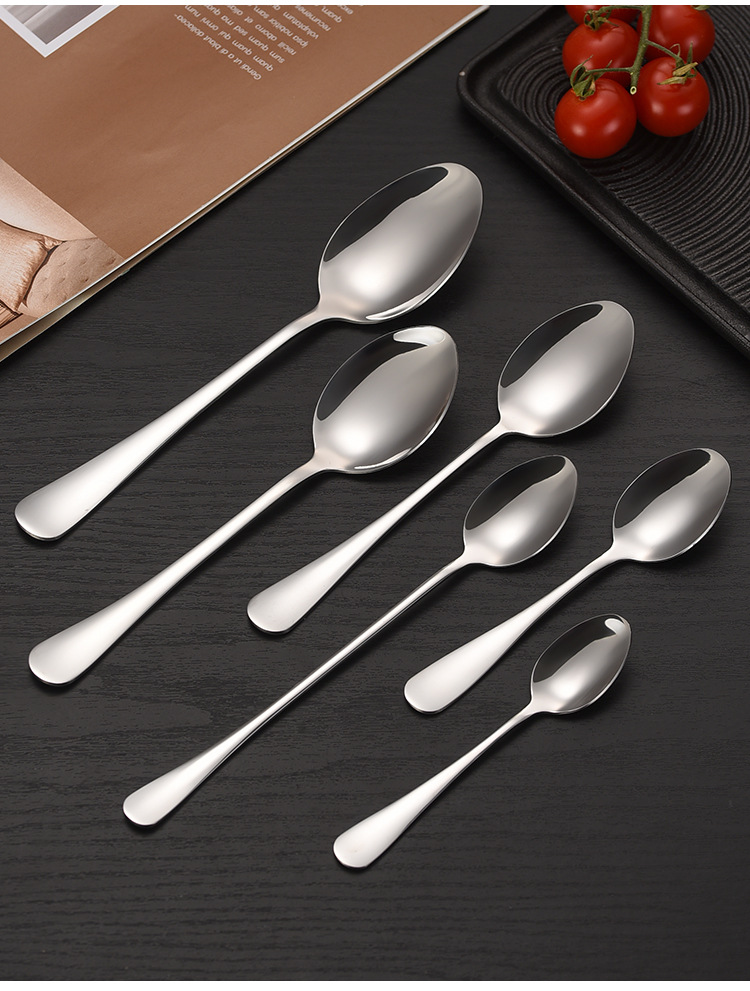 1010系列不锈钢刀叉勺西餐具牛排刀叉勺套装冰勺搅拌勺披萨牛油刀详情15