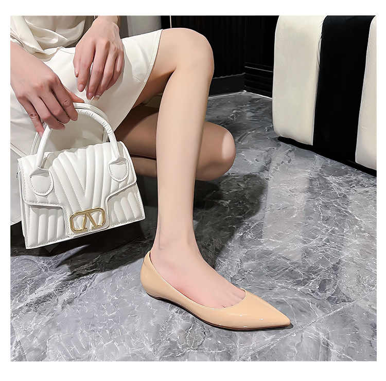 2024新款春秋法式内增高尖头侧空平底鞋女浅口百搭通勤单鞋漏脚趾详情18