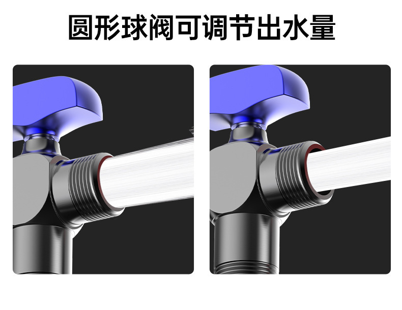 大流量角阀球芯三角阀冷热枪灰进水三角阀燃气马桶热水器球阀批发详情6