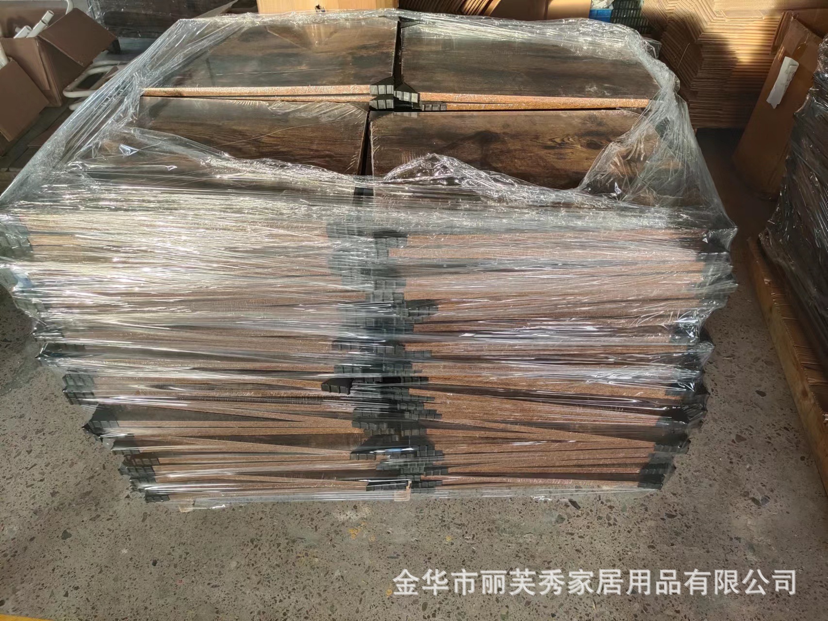 跨境专供简约钢木家具卧室床头柜简易客厅沙发边桌茶几阳台小方桌详情7