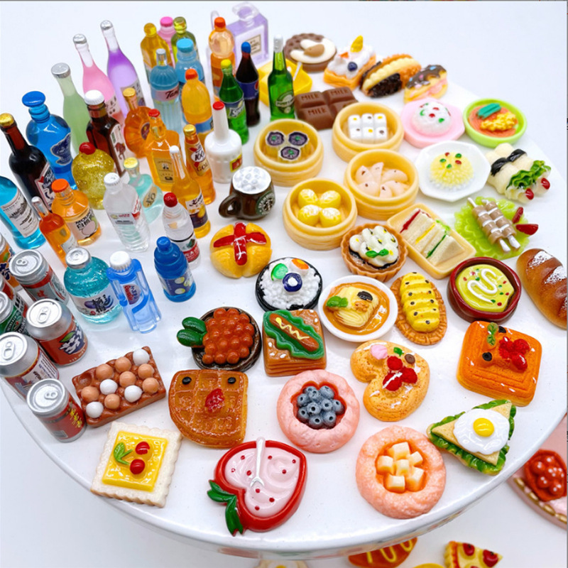 Independent wine bottles, blind bags, resin food and play bottles, mini food and snack models, role-playing decorations and ornaments pic 8