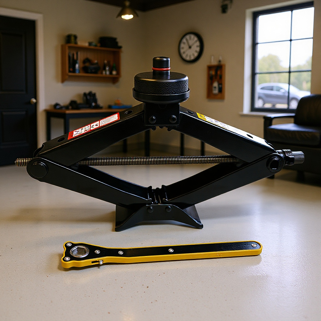 The new YILUN brand Tesla car scissor jack, a universal and labor-saving jack, is suitable for all family car models pic 24