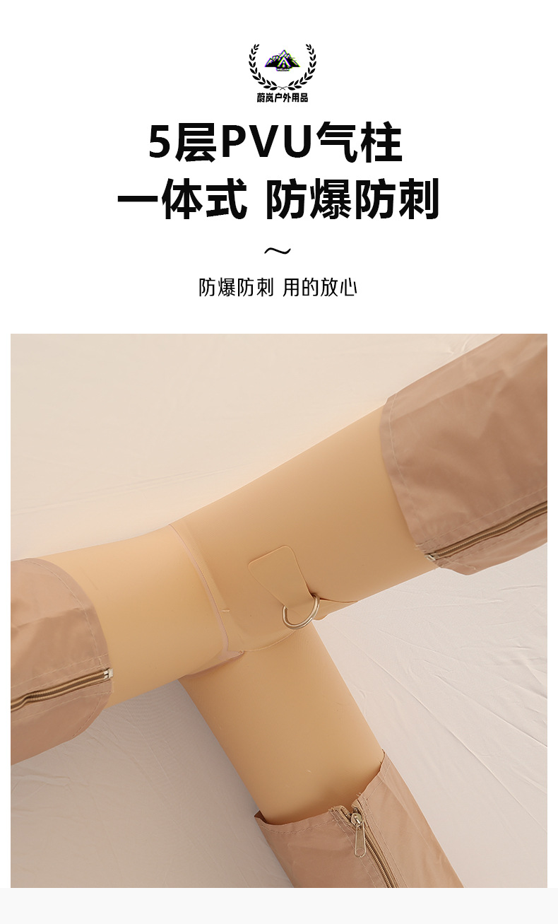 A 6.5-square-meter quick-opening inflatable tent, a foldable portable outdoor camping tent, providing shade, sun protection and rain protection pic 11