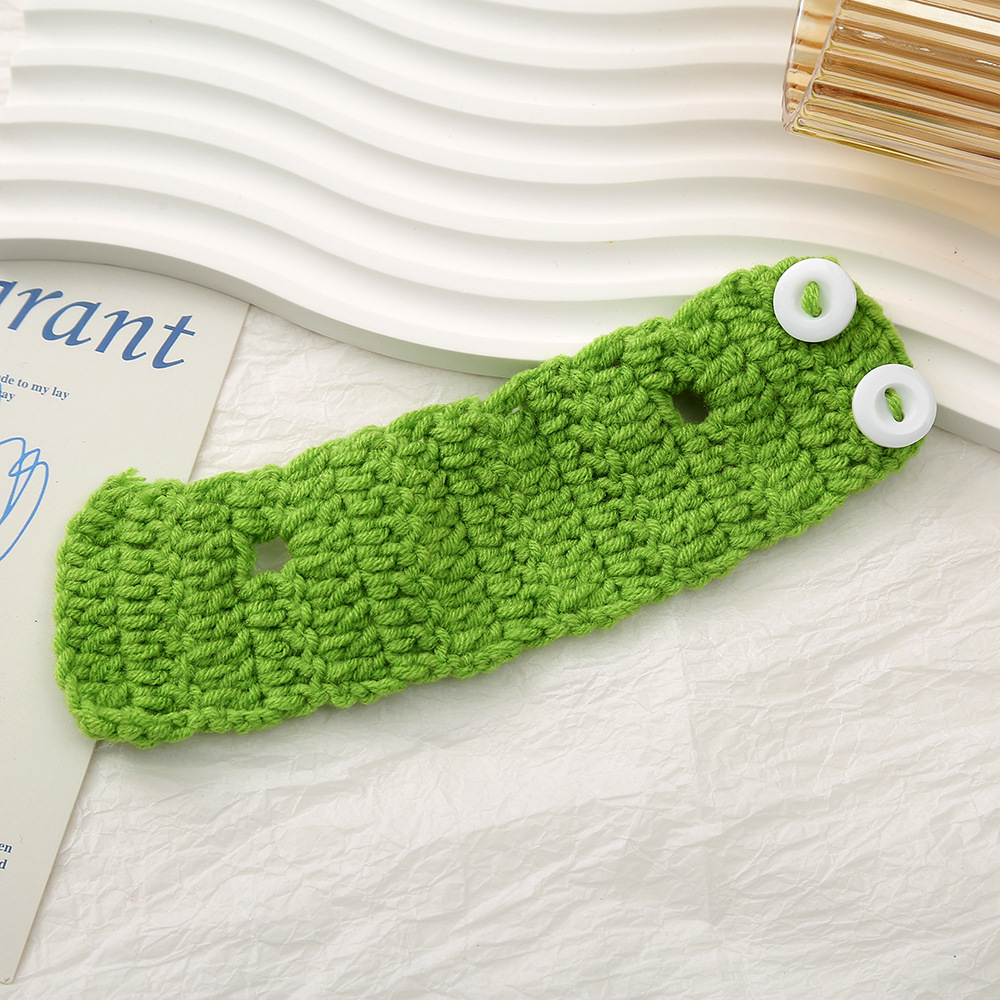 可爱掌门狗毛线带扣子配饰DIY手工钩针公仔玩偶娃娃针织换装辅料详情5