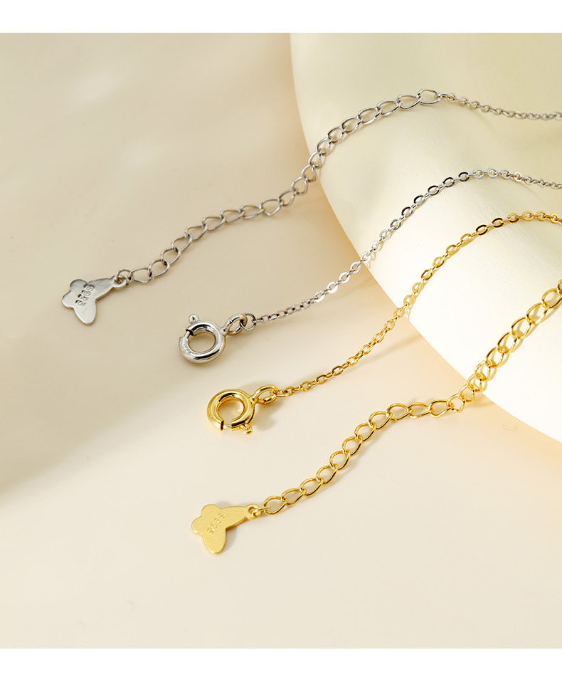 925纯银项链莫比乌斯吊坠女锁骨链小众轻奢ins青岛批发高级感配饰详情14