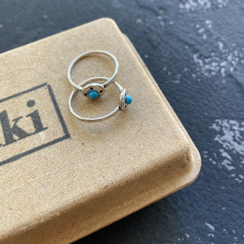 韩国小众mars25同款做旧太阳花戒指小众设计简约精致叠戴指环手饰详情7