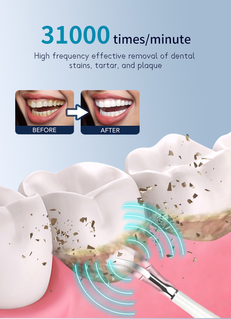 A popular foreign trade product, the six-in-one electric toothbrush set, portable tartar removal, teeth cleaning and beauty device pic 31