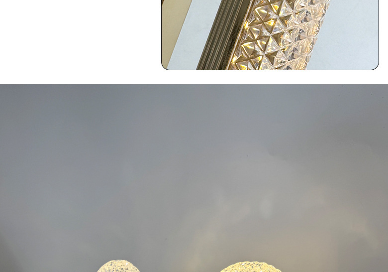 Crystal table lamp, electroplated process, track, European touch, bedroom, bedside, ambient night light, ambient light, bedroom pic 12