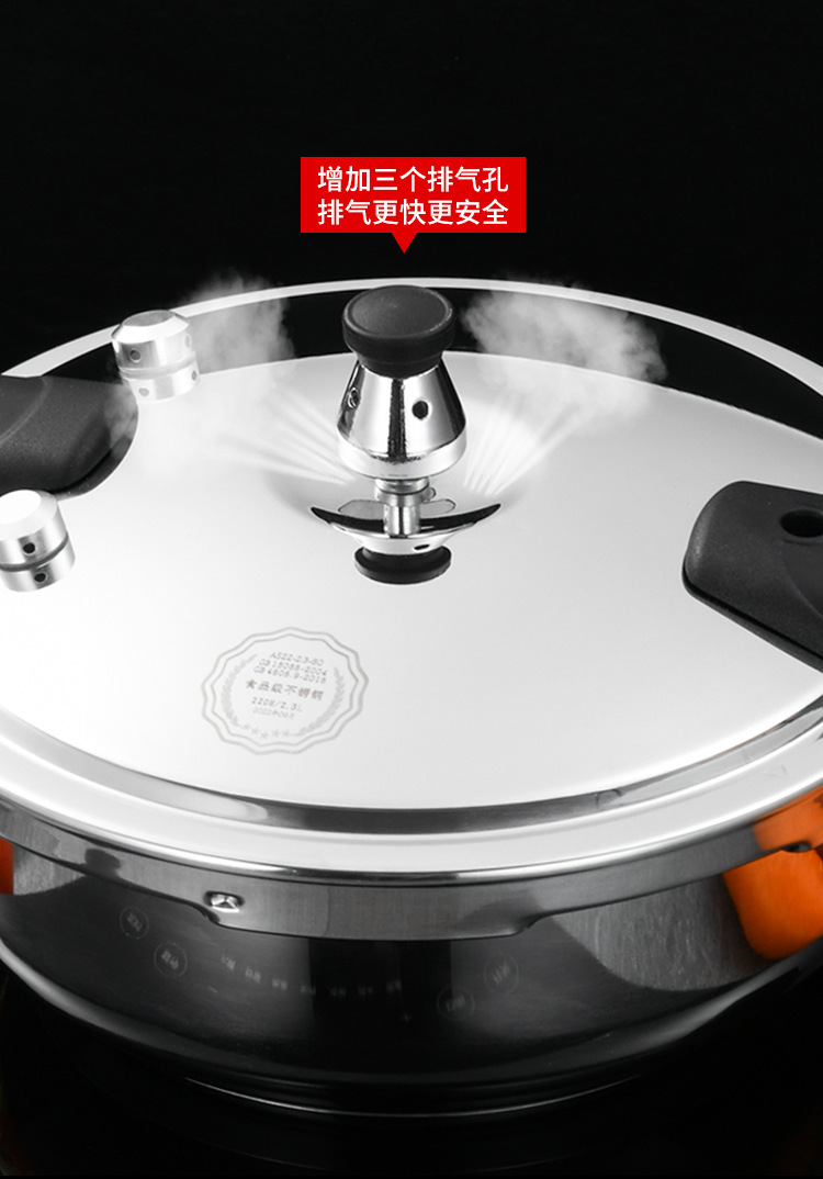 Olla a presión pequeña de acero inoxidable mini 304 olla a presión hogar multifuncional hogar de gran capacidad comercial cocina de inducción pic 8