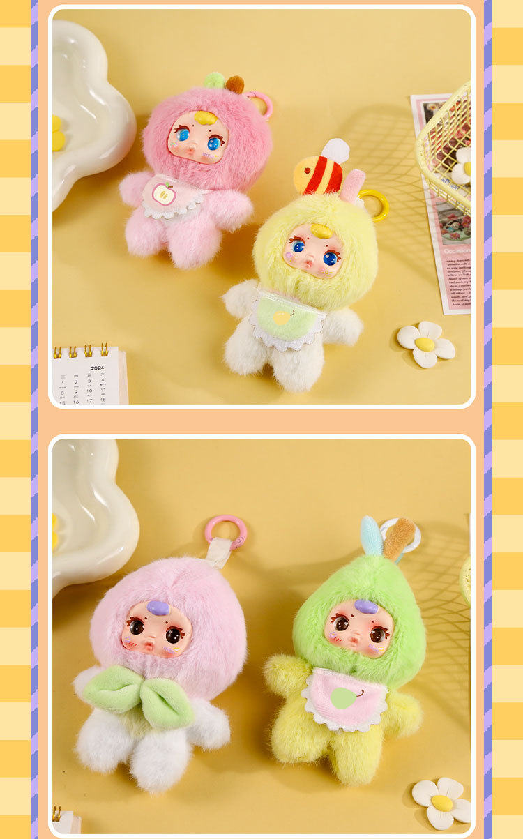 New cartoon blind box, MM milk candy, colorful fruit, plush blind box, cute and fun desktop decoration in stock for wholesale pic 17