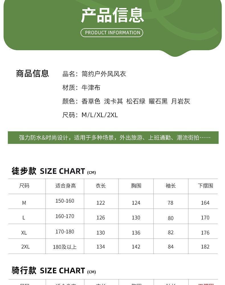 雨衣风衣大褂摩托车电瓶车雨披加长加大防暴雨防水一件代发批发详情12