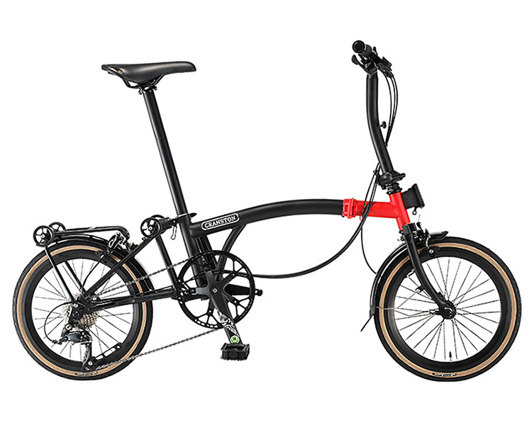 Cranston litepro, a 16-inch 9-speed folding bike, is a portable, ultra-light and retro push bicycle pic 7
