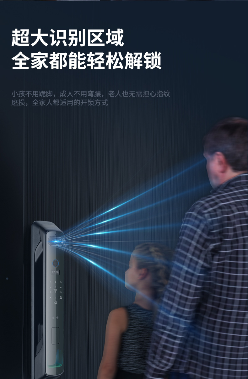 涂鸦TUYA指纹锁WIFI远程智能锁密码锁磁卡电子锁全自动智能门锁详情14
