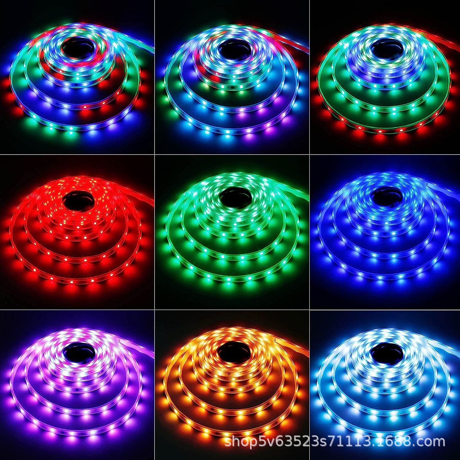 LED柔性幻彩灯带WS2811、16703、1903芯片防水、不防水软灯条详情1