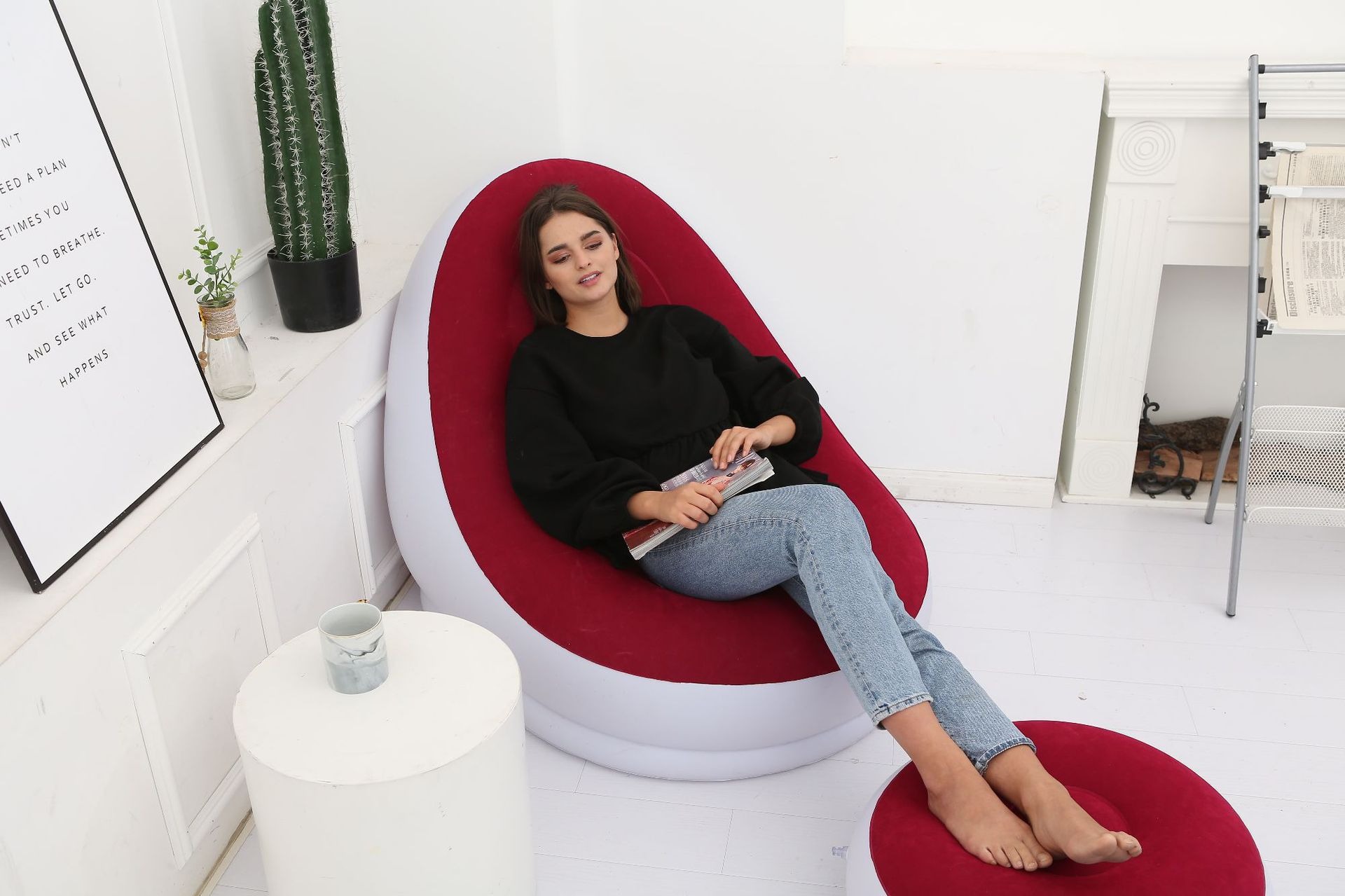 厂家批发多功能充气组合沙发单人沙发床懒人沙发午休躺椅详情17